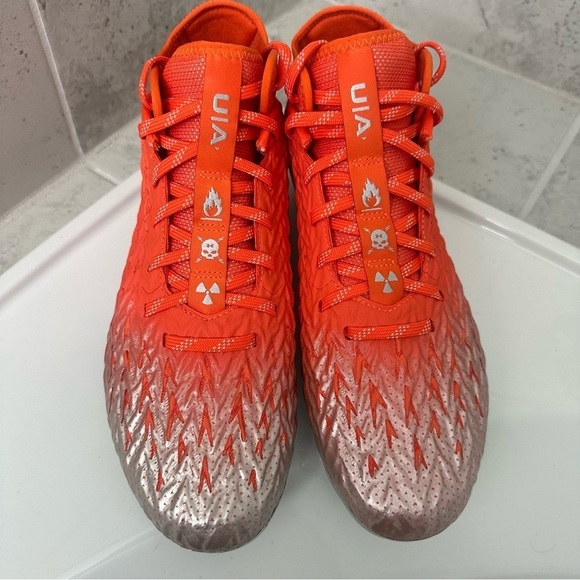 Under Armour Bright Orange Cleats Size 10 Men main image 12